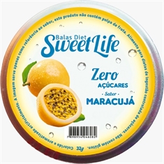 Bala sem açúcar Sweet Life 32g -  Maracujá